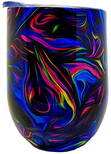 ELECTRICA (Brew) de Happy Earth (350 ml, doble pared de acero inoxidable de alta calidad, taza de viaje aislada al vacío con tapa a prueba de salpicaduras, sin BPA)