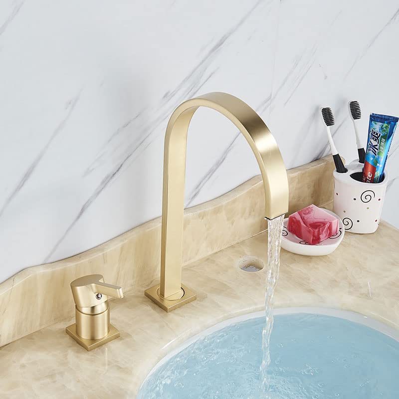 Robinet cascade de salle de bain avec mitigeur eau chaude et froide 360