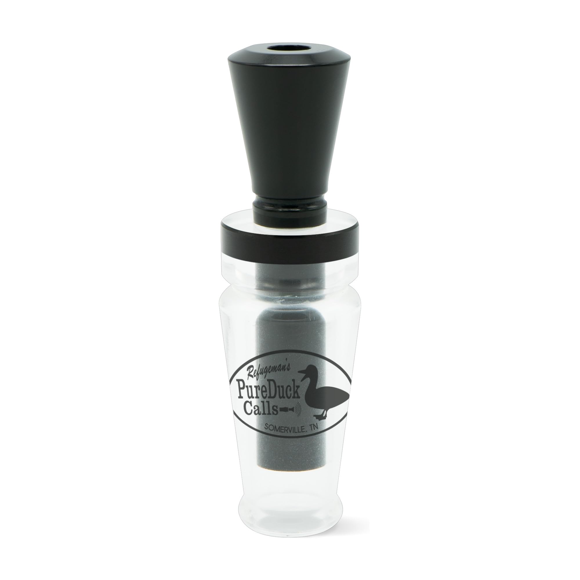 Rolling Thunder PureDuck Single Reed J-Frame Duck Call (Clear/Black)