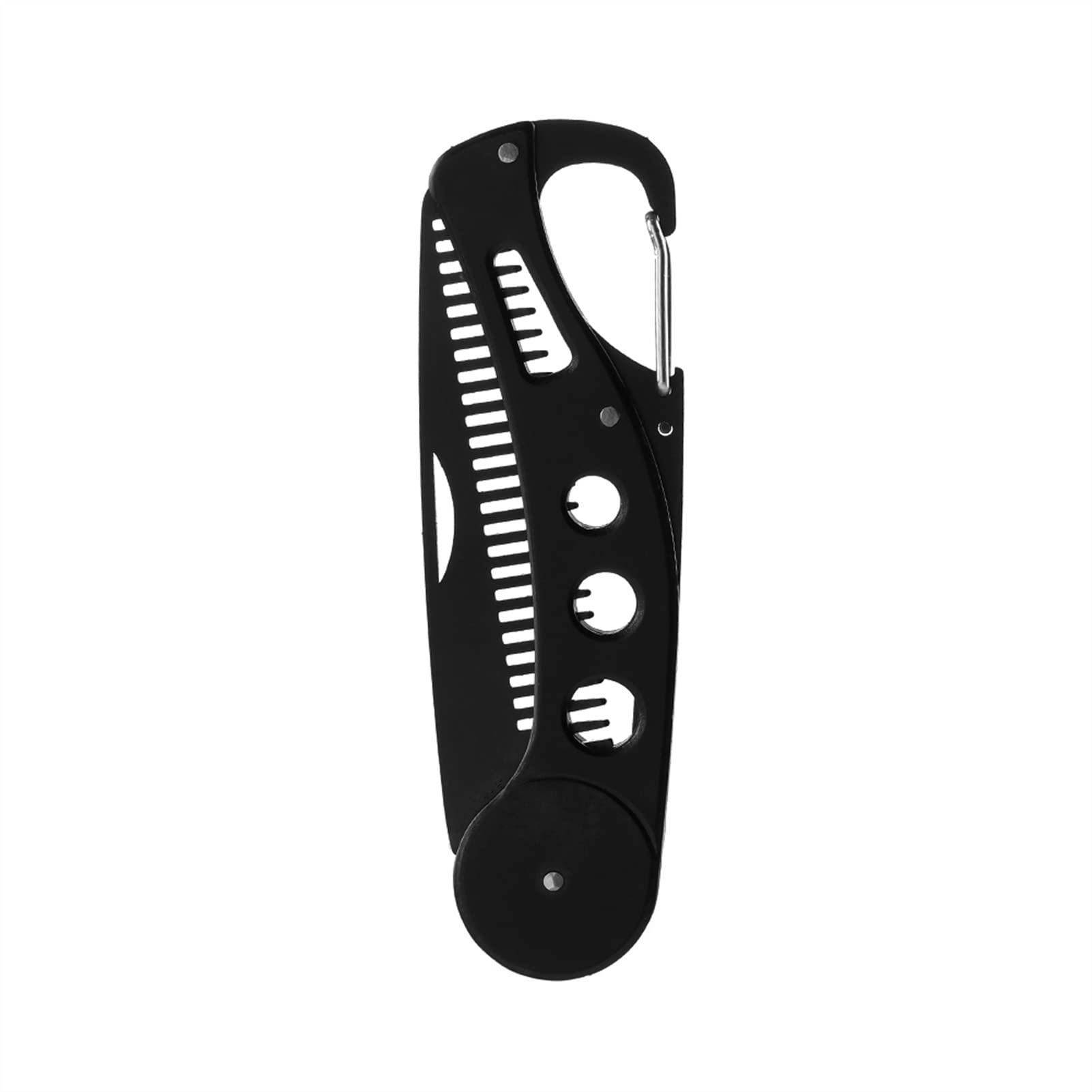ADERFETBI Hair Comb 1PC S Black Stainless Steel Foldable Comb For Men's Hairdressing Beard Men's and Women's Care