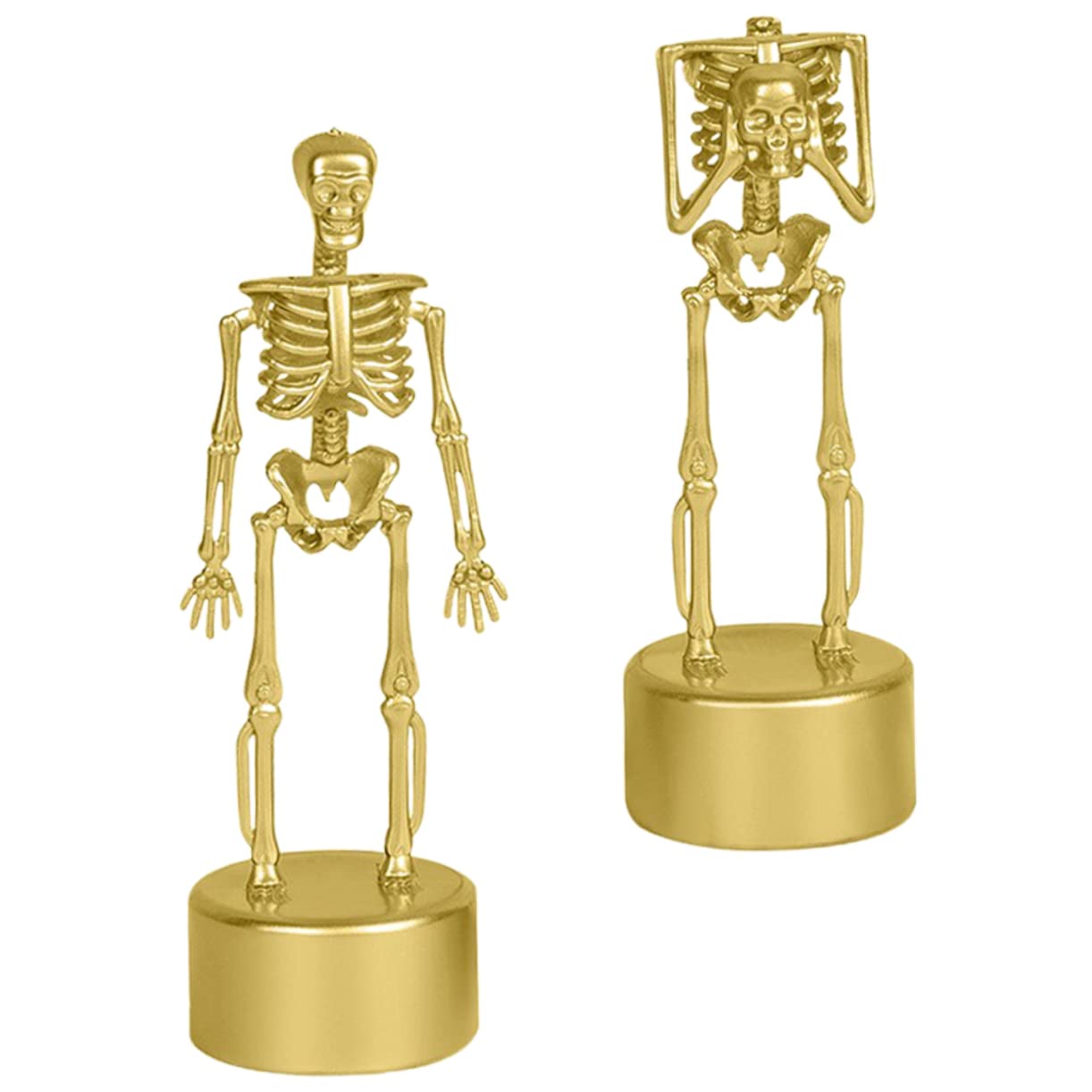 4 Piezas Trofeo De Soporte De Calavera Trofeos De Halloween Premios De Halloween Suministros para La Fiesta De Halloween Esqueletos Humanos El Plastico Accesorios Escritorio