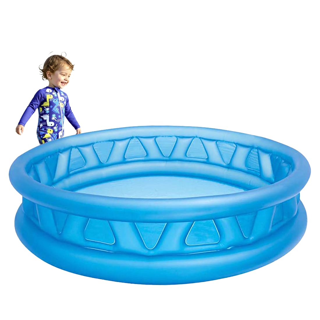Inflatable Swimming Pool (188 x 46 cm) Children and Adults, Pools for Children Babies and Adults, Outdoor or Indoor Garden, Made of Durable Vinyl, (Model 3)