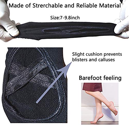 Meias de ioga para meias antiderrapantes com alças Meias de barra para mulher, ideal para pilates, b