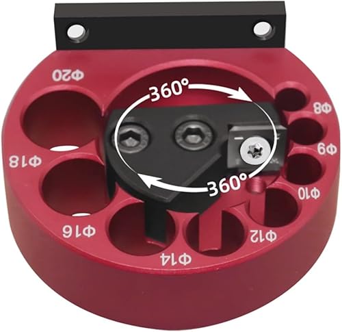 Miniatura 9 de Kit de plantilla para hacer clavijas, métrico 0.315 in a 0.787 in ajustable, con hoja de carburo, taladro eléctrico, varilla redonda herramienta