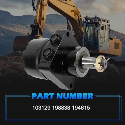 Image of 103129 | 194615 | 198838 | SJ194615 | Hydraulic Motor | Direct Replacement for Skyjack Scissor Lift SJ3220 SJ3226 SJ4620 SJ4626 SJ4632 Series | Cast Iron High Torque | 4-Hole Flange |