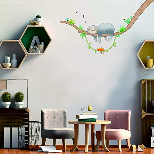 Vinilos Decorativos de Tela Sleepy Sloth para Pared miniatura 4