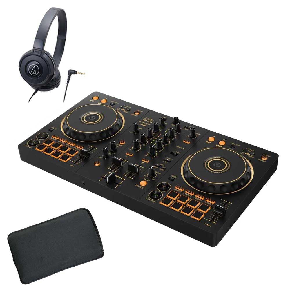 【美品】Pioneer DDJ-FLX4 DJコントローラー ケース+ヘッドホン Amazon | DDJ-FLX4-N (GOLD Edition)+専用スリーブケース+DJヘッドホン