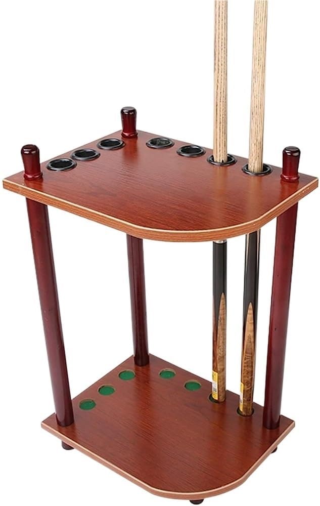 Billiards Rack Pool Stick Holder Floor Stand Billiard Racks Holds Billiards Accessories Pool Holder, 16 * 12 * 25 in