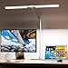 EYOCEAN Schreibtischlampe, Doppelkopf Schreibtischlampe Kinder, Augenschutz Desk Lamp, 16W 72cm Tageslichtlampe Schreibtisch mit Fernbedienung, Dimmbare Monitor Lampe, Schwanenhals Büro Tischlampe