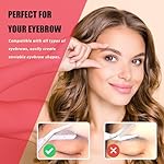 LePinko Eyebrow Trimming Scissors with Combs, Gifts For Men Women Stocking Stuffers, Gray - Image 5