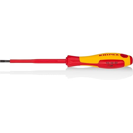 KNIPEX Schraubendreher Slim VDE 232mm - Isoliert Für Schlitzschrauben