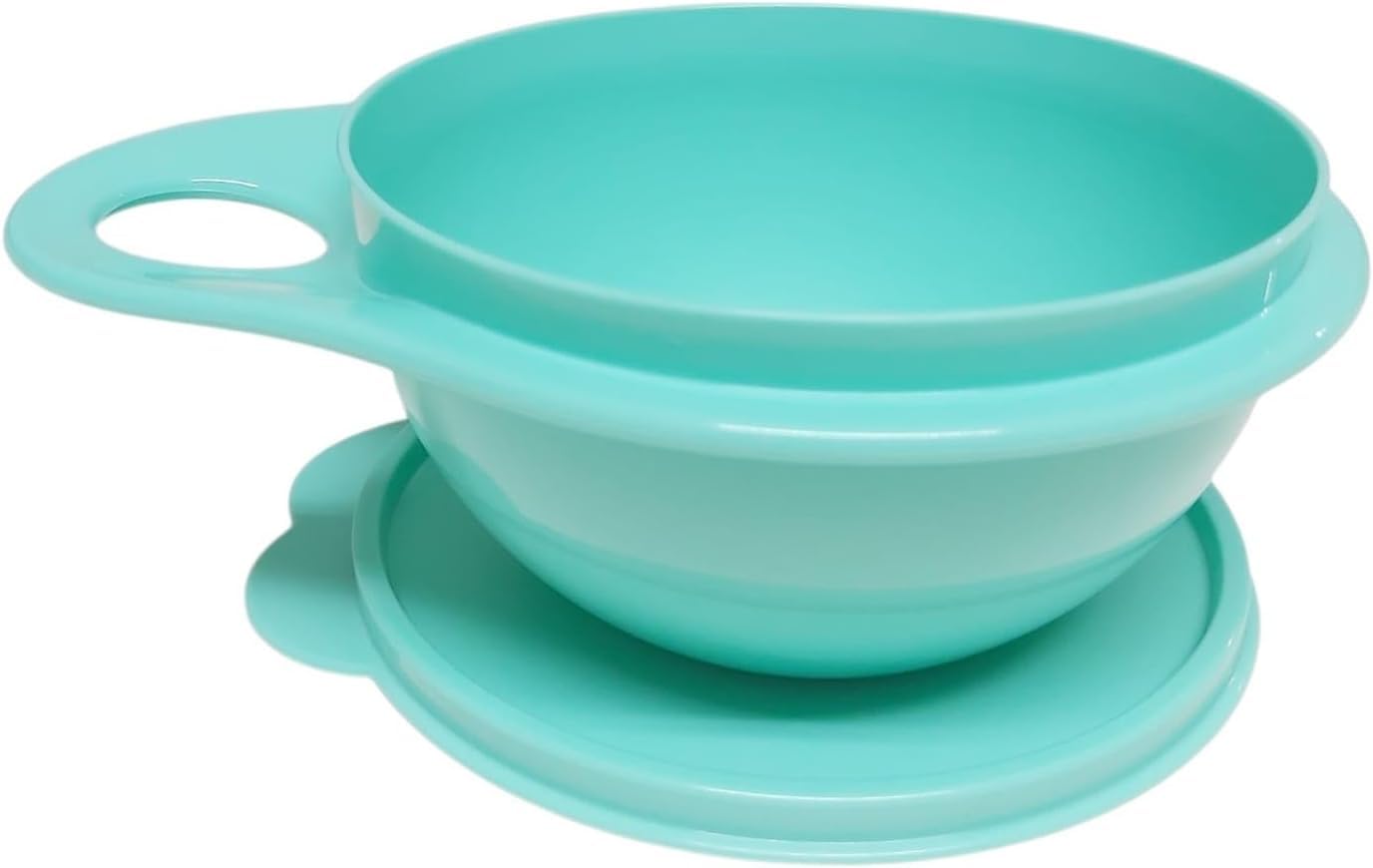 Tupperware Maximilian Rührschüssel 1,4 Liter mit Deckel – Türkis – Salatschüssel, Teigschüssel, Frischhalteschüssel, Salatbar, Hefeteigschüssel mit Herzdeckel
