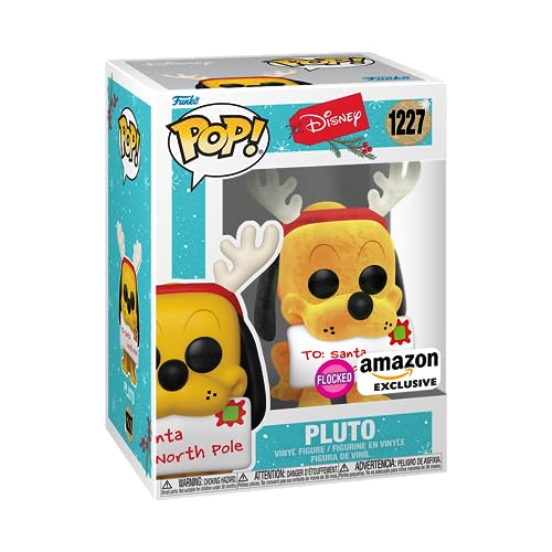 Funko POP! Disney: Holiday - Pluto - Rebaño - Exclusivo De Amazon - Figuras Miniaturas Coleccionables Para Exhibición - Idea De Regalo - Mercancía Oficial - Juguetes Para Niños Y Adultos