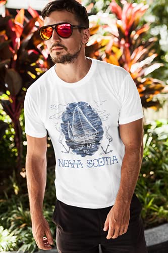 Men's Graphic T-Shirt Ship Me to Nova Scotia Eco-Friendly Limited Edition Short Sleeve Tee-Shirt Vintage3