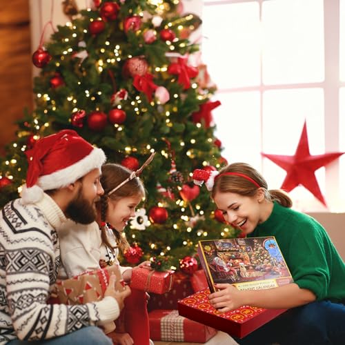 Shinybox Calendario Dell'Avvento 2024 Con 1008 Pezzi Di Puzzle - 24 Scatole Sorpresa Per Il Conto Alla Rovescia Di Natale - 3