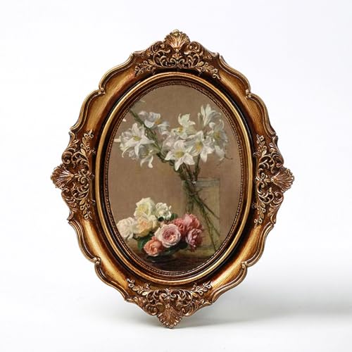 Image of CALANDIS Vintage Picture Frame Elegant Photo Gallery Art for Wall Tabletop Home Decor Bronze 6inch | Home D?cor | Frames