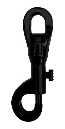 Spring Loaded Plastic Clip, Plastic SNAP, 2PCS Set (Black), CROWD CONTROL CENTER