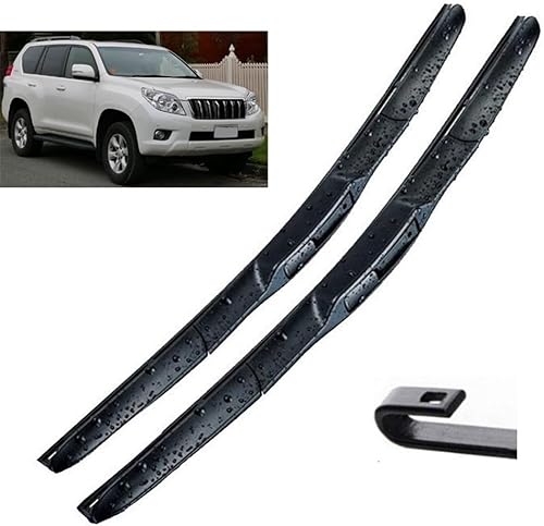 Escobillas de limpiaparabrisas delantero híbridas compatibles con Toyota Prado J 150 J150 2009-2023 cepillos de parabrisas de 26 pulgadas + 20