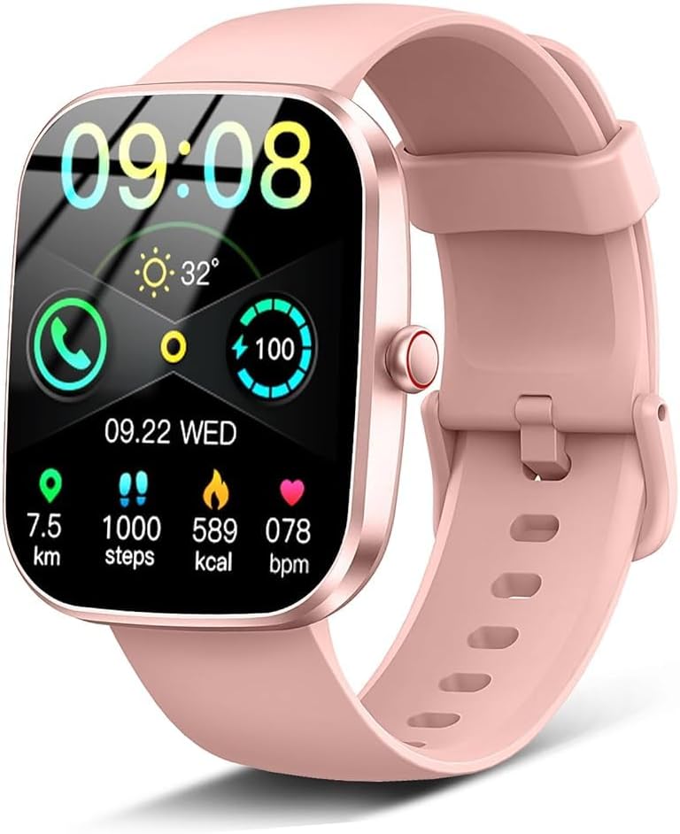 Smart Watch(Answer/Make Call), 1.91" Smartwatch for Men Women,2025 Fitness Watch with 110+ Sport Modes, Fitness Activity Tracke with Pedometer/Sleep Monitor/Heart Rate/IP68 Waterproof,for Android iOS