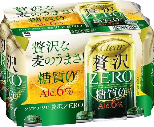 Amazon.co.jp: アサヒ クリア 贅沢ゼロ 350ml×6缶パック : 食品・飲料