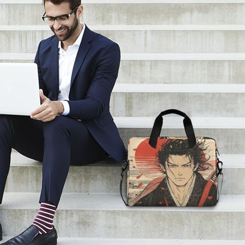 Funda para laptop con asa y correa de 15.6 pulgadas miniatura 3