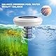 Solar Pool Ionisator Kupfer Silber Ionisator für Pools bis zu 35.000 Gal, Schwimmende Wasserreiniger Pool Ionisator mit Automatischer LED-Beleuchtung, Solar Poolreiniger für Süß- Und Salzwasser