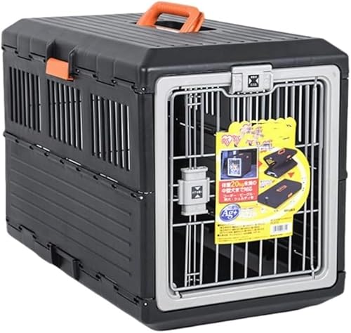 折りたたみ 犬 猫 クレート コンテナ ハウス ケージ ハードキャリー ハードケース 折り畳み キャリーバッグ キャリーケース プラスチック お出かけ 帰省 旅行 病院 通院 移動 防災 避難 通気性良好 収納ポケット付き 折りたたみ式 持ち運び便利 軽量