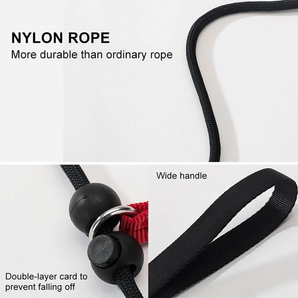 Laisse Dressage Rembourrée Corde,1,4 m Laisse de Contrôle Professionnelle avec 2 Poignées pour Chien Chiots de Petite Taille Moyenne