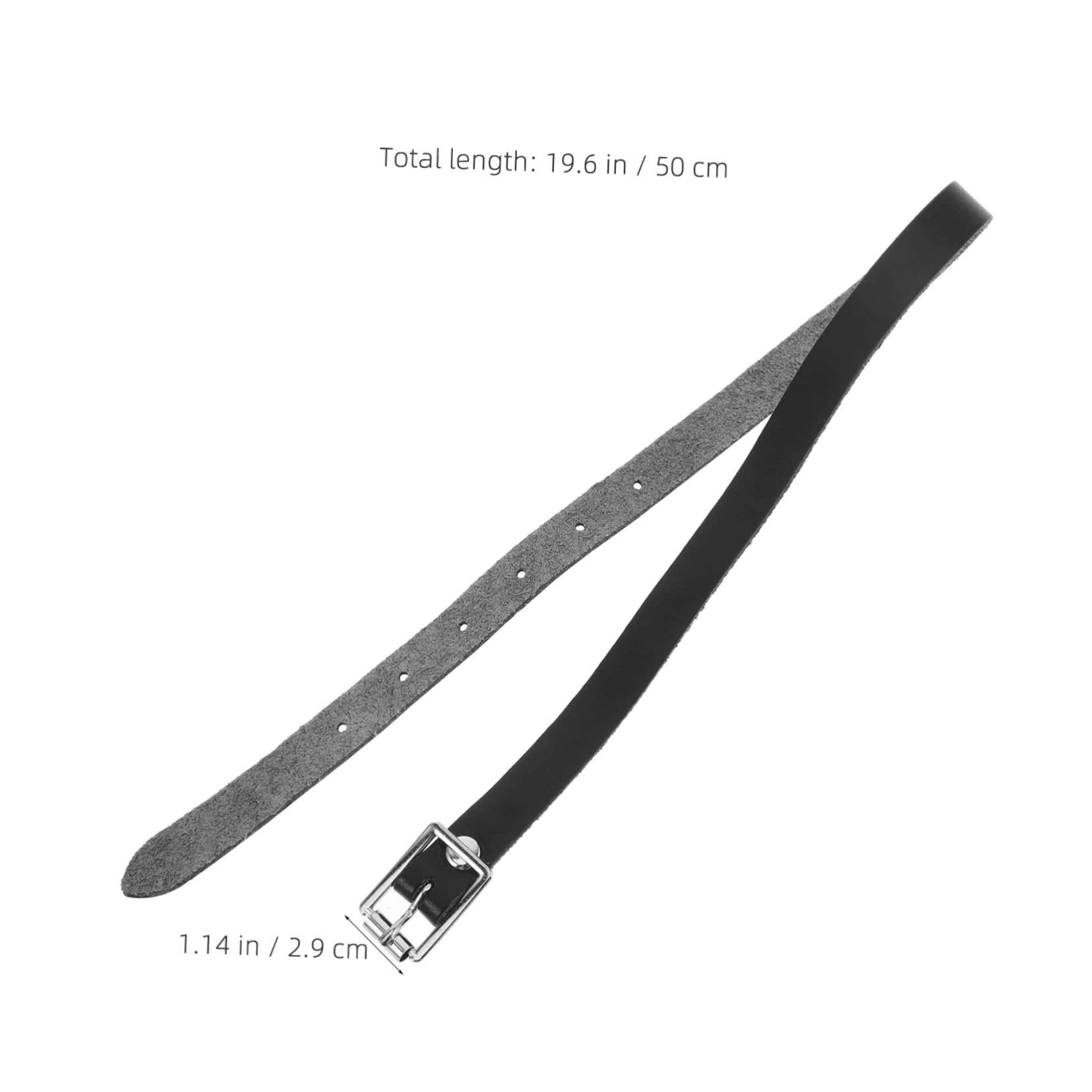 POPETPOP Long Shank Surface Stainless Steel Spurs with Straps for Cowboy Boots Equestrian Riding Spurs for Adults Durable