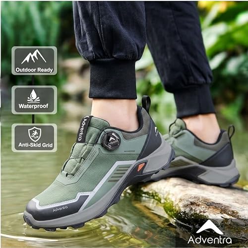 Image of Men's Waterproof Hiking Shoes | Low Ankle with Ultra Grip | Auto-Lacing | ET1102