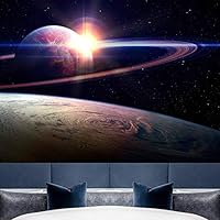 Wall Mural The Beautiful Space World Removable Self-Adhesive Wallpaper Wall Decoration for Bedroom Living Room - 66x96 inches