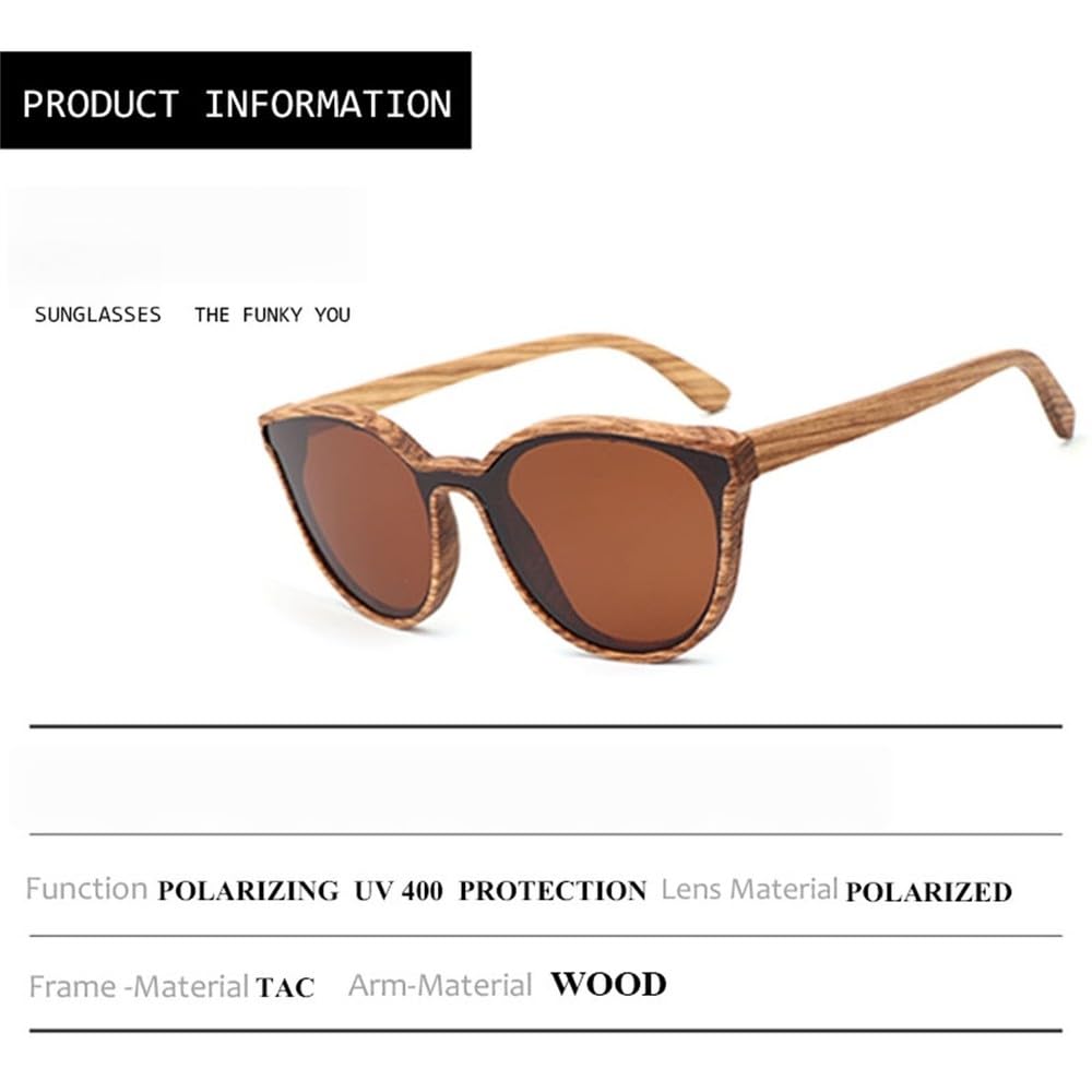 Polarisierte Sonnenbrille für Damen und Herren, mehrlagig, Skateboard, Holzrahmen, quadratischer Stil, Brille für Damenbrillen