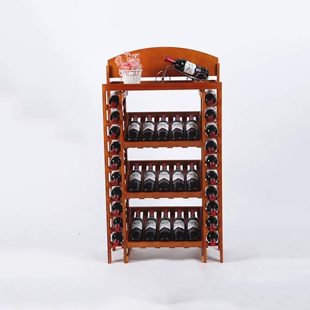 Wine Cabinet Free Standing Wooden Goblet Holder Wine Rack Insert 35 Bottle Wine Collection Display Stand Solid Wood Wine Rack Storage Shelf High 130Cm A