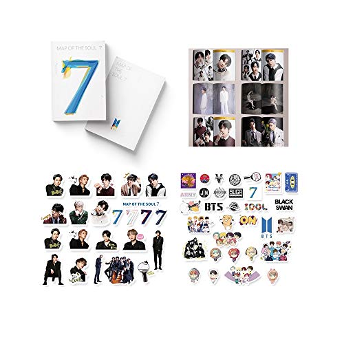 BTS Photo Gift Set Perfect for Army Decoration(55PCS BTS Stickers+BTS Newest Album Photobook)