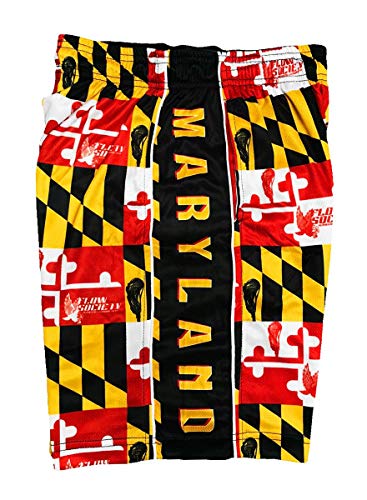Flow Society Maryland Boys Lacrosse Shorts - LAX - Lacrosse - Kids Athletic - Basketball - Baseball - Hockey - Football2