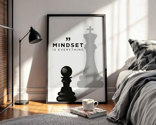 Enhance Your Personal Growth Journey with These Amazon India Finds 32 Waltractive "Mindset is Everything Chess Motivational Framed Post...