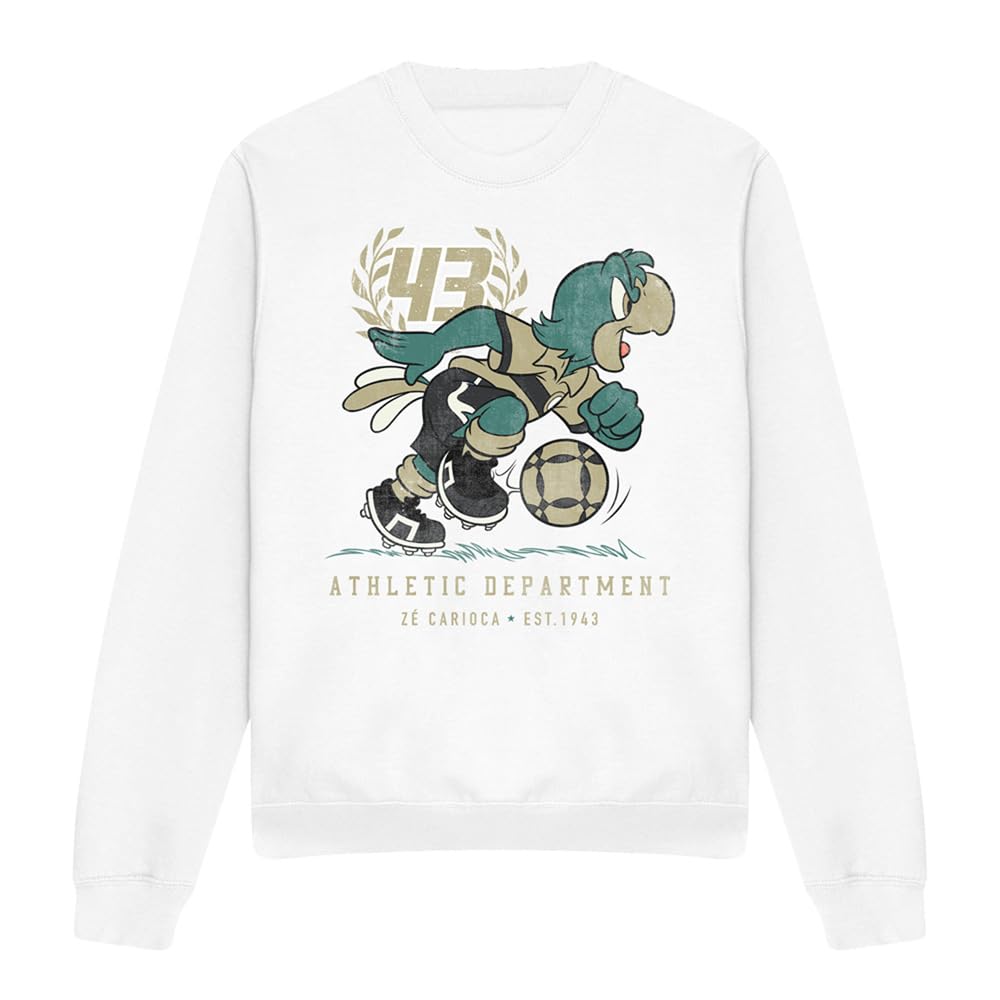 Disney Ze 43 Football Unisex Sweatshirt, White, Small