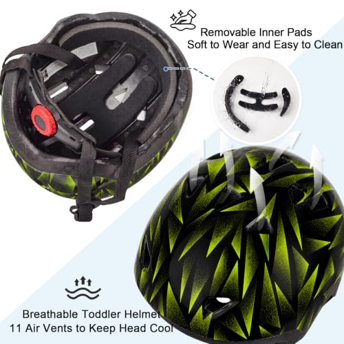 Image of Toddler Helmet, Adjustable Kids Bike Helmet for Ages 1-3-8