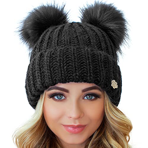 niceacsrise Hats Winter Hat 4377 (Black)