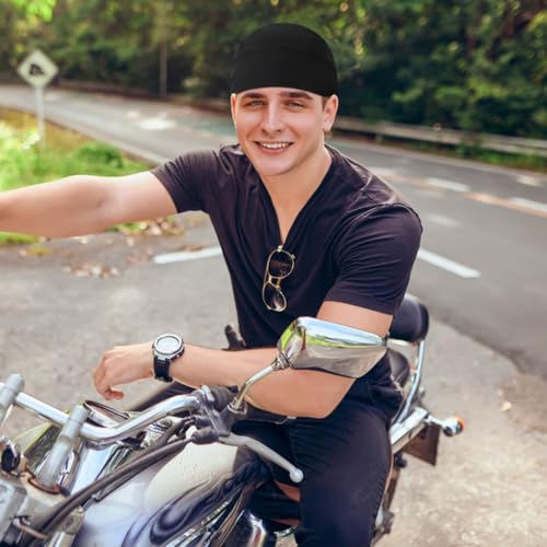 Image of DOCILA 4 Pcs Do Rags Skull Caps for Men Bandana Hat Helmet Liner Beanie
