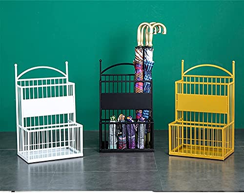 Porte-parapluies métallique durable à double niveau pour entrée chic