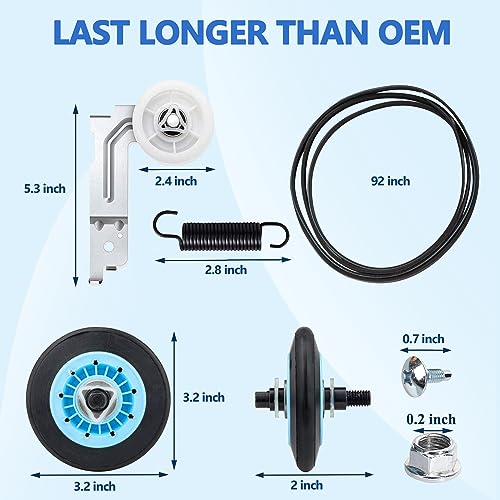 image for LFORBB 【Upgraded】Dryer Roller Replacement Part for Samsung DV42H50