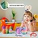 Qxbuhe 12inch 3D Printed Dragon Egg,Mystery Crystal Dragon Fidget Toys,Articulated Dragon,Home Desk Decor Easter Surprise Dinosaur Eggs,Adults Fidget Toys for Autism/ADHD (Laser Purple)