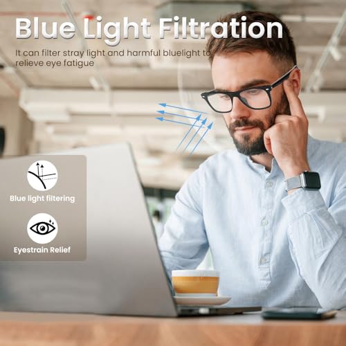 image for Jacuate Bluetooth Audio Smart Glasses for Women Men,Blue Light Blockin