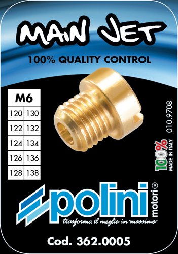 Set Kit Completo 10 GETTI D. 6 MM da 120 A 138 POL