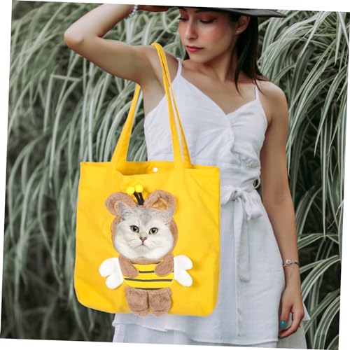 Mipcase Bolsa Para Carregar Animais De Estimação Bolsa De Ombro Para Gato Portador De Gato Respiráve