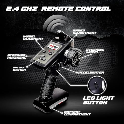 Image of TTYY 1:16 All Terrain Supersonic Rc Car,45 Kph High Speed Remote Control Car with 2.4 Ghz Remote Control,Electric Vehicle Off-Road Truck,4X4 Wheel Drive Rc Trucks with Rechargeable Batteries,Red