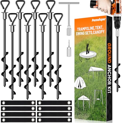 Estacas de tienda para viento fuerte ideales para asegurar columpios y carpas de jardín