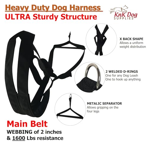 Knk Dog Supplies 14874176 Big Dog Harness Padded Strong Sturdy Weight Pulling Harness Vest Large Dogs Training Quick Walking Keep Your Dog Amused And In Great Shape thumb #2