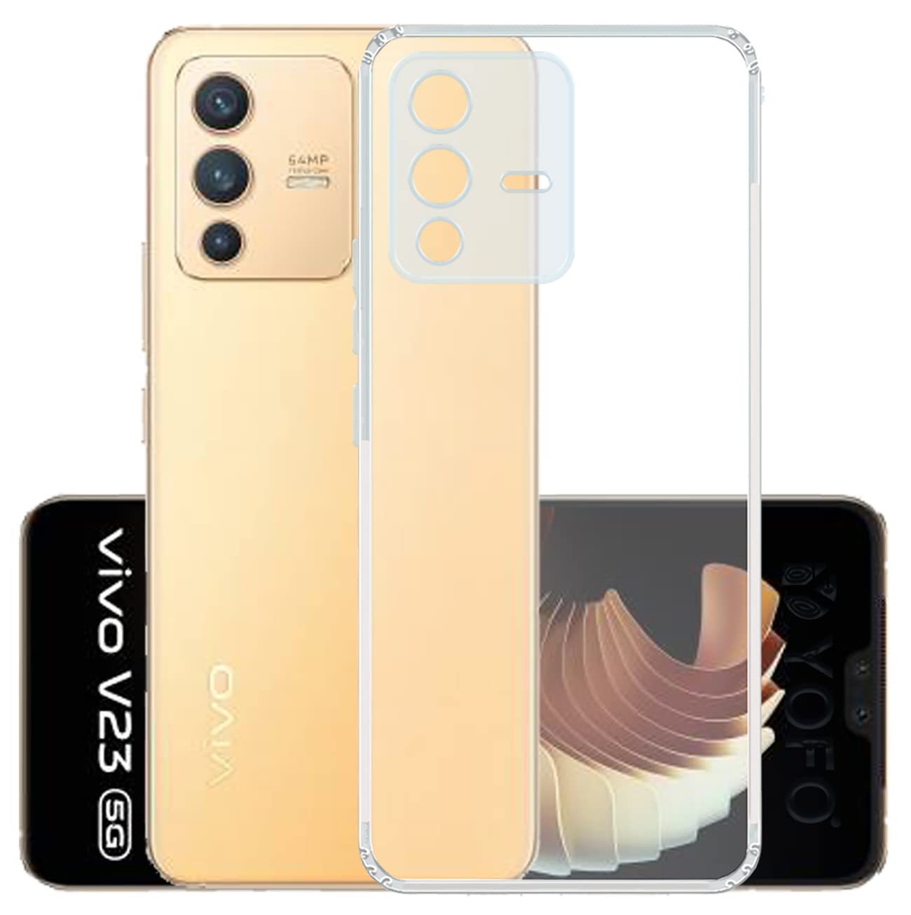 YOFO Back Cover for Vivo V23 Pro (5G) / Vivo S12 Pro (5G) (Flexible|Silicone|Transparent|Camera Protection|DustPlug) (B09STYBTX6) Amazon Price History, Amazon Price Tracker